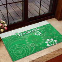 Cook Islands Maori Language Week Rubber Doormat Pacific Tapa Pattern