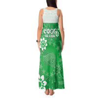 Cook Islands Maori Language Week Tank Maxi Dress Pacific Tapa Pattern