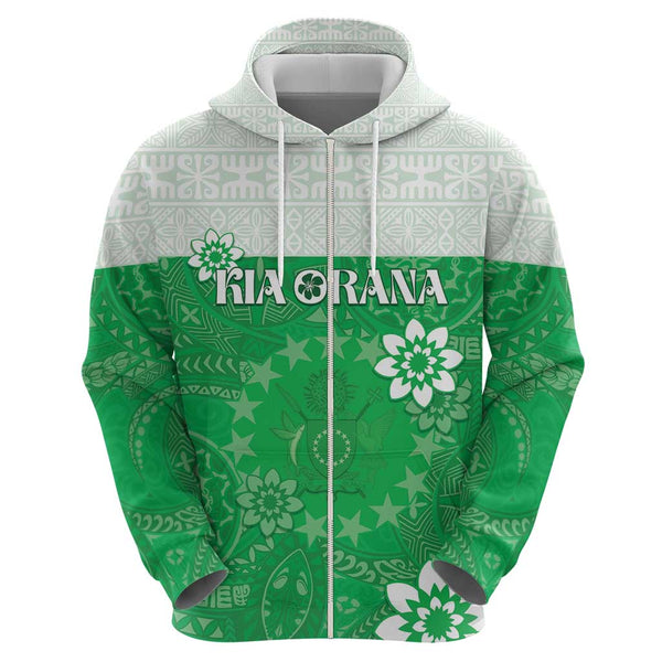 New Zealand Cook Islands Hoodie Maori and Polynesian Together Red LT8