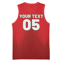 Custom Morocco Football 2026 Basketball Jersey Atlas Lions Breathtaking Victory Red Version