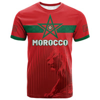 Custom Morocco Football 2026 T shirt Atlas Lions Breathtaking Victory Red Version