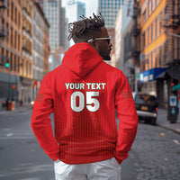 Custom Morocco Football 2026 Zip Hoodie Atlas Lions Breathtaking Victory Red Version