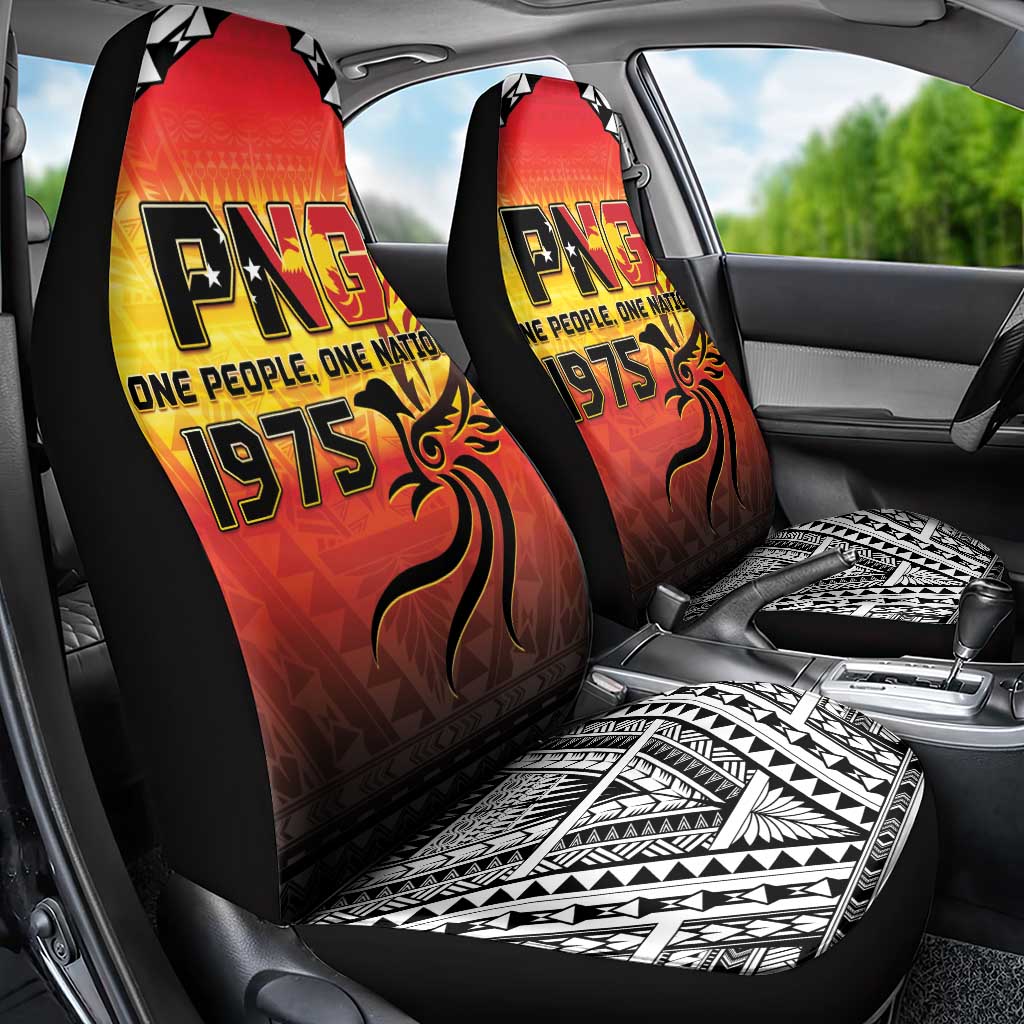 Papua New Guinea 49th Independence Day Car Seat Cover One People One Nation One PNG