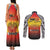 Papua New Guinea 49th Independence Day Couples Matching Tank Maxi Dress and Long Sleeve Button Shirt One People One Nation One PNG
