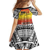Papua New Guinea 49th Independence Day Kid Short Sleeve Dress One People One Nation One PNG
