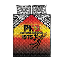 Papua New Guinea 49th Independence Day Quilt Bed Set One People One Nation One PNG