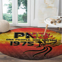 Papua New Guinea 49th Independence Day Round Carpet One People One Nation One PNG