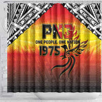 Papua New Guinea 49th Independence Day Shower Curtain One People One Nation One PNG