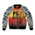 Papua New Guinea 49th Independence Day Sleeve Zip Bomber Jacket One People One Nation One PNG