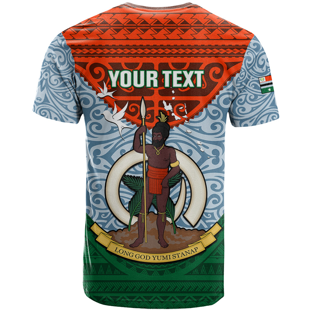 Personalized Vanuatu Penama Province T Shirt Vanuatuan Coat Of Arms Polynesian Pattern LT05 - Polynesian Pride