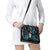 New Zealand Aotearoa Shoulder Handbag Maori Tane Te Waiora Paua Shell Glitter Turquoise