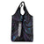 New Zealand Aotearoa Grocery Bag Maori Tane Te Waiora Paua Shell Glitter Purple