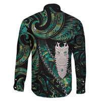 New Zealand Aotearoa Family Matching Off Shoulder Maxi Dress and Hawaiian Shirt Maori Tane Te Waiora Paua Shell Glitter Green