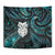 New Zealand Aotearoa Tapestry Maori Wheku Paua Shell Glitter Turquoise