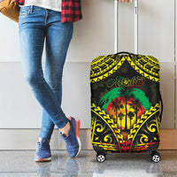 Aloha Tropical Palm Trees Luggage Cover Reggae Polynesian Pattern LT05 - Polynesian Pride