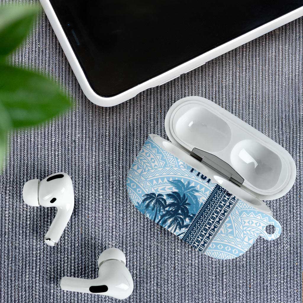 Fiji Regatta AirPods Case Palm Tree Tapa Pattern - Polynesian Pride