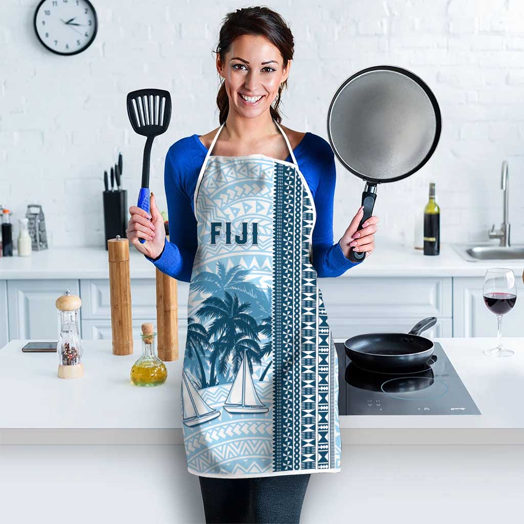 Fiji Regatta Apron Palm Tree Tapa Pattern - Polynesian Pride