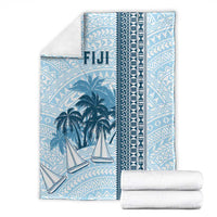 Fiji Regatta Blanket Palm Tree Tapa Pattern - Polynesian Pride