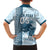 Custom Fiji Regatta Family Matching Long Sleeve Bodycon Dress and Hawaiian Shirt Palm Tree Tapa Pattern - Polynesian Pride