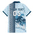 Custom Fiji Regatta Family Matching Long Sleeve Bodycon Dress and Hawaiian Shirt Palm Tree Tapa Pattern - Polynesian Pride