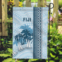 Fiji Regatta Garden Flag Palm Tree Tapa Pattern - Polynesian Pride