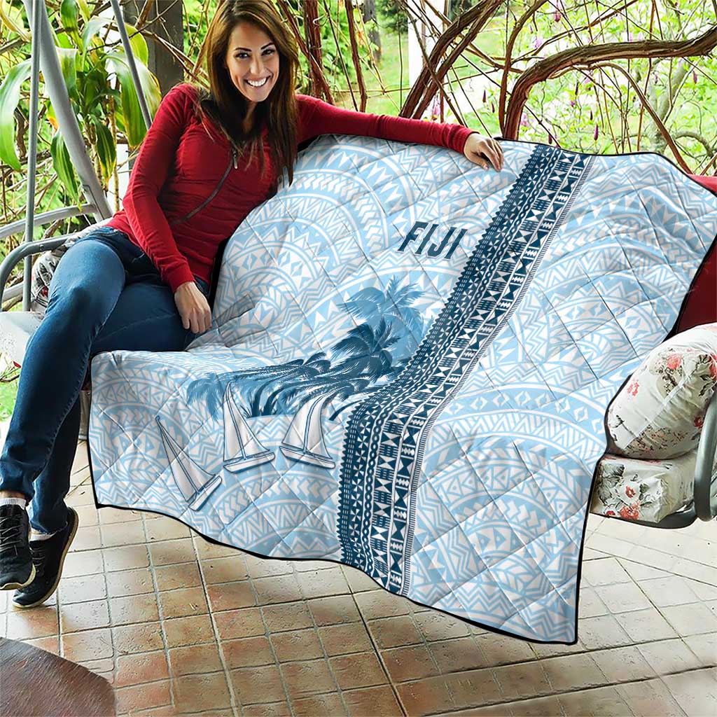 Fiji Regatta Quilt Palm Tree Tapa Pattern - Polynesian Pride