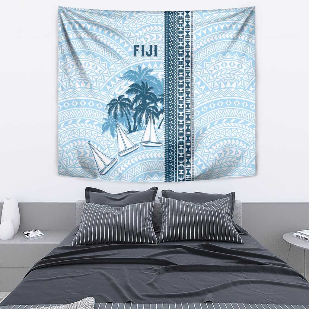 Fiji Regatta Tapestry Palm Tree Tapa Pattern - Polynesian Pride
