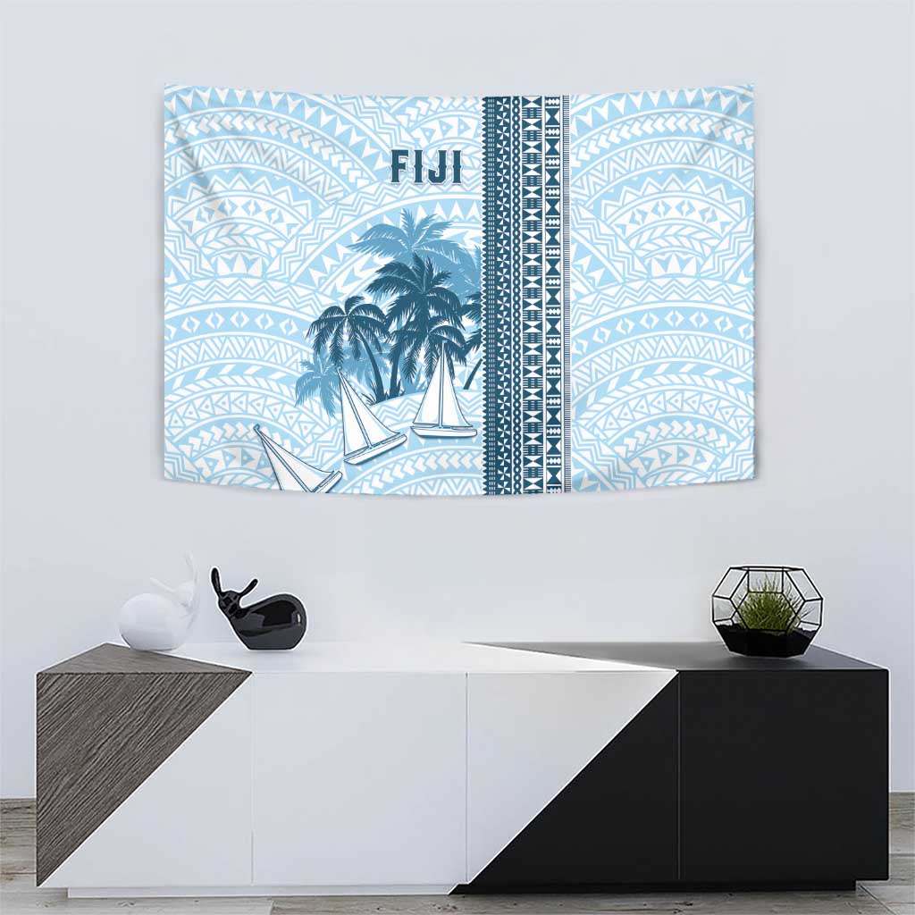 Fiji Regatta Tapestry Palm Tree Tapa Pattern - Polynesian Pride