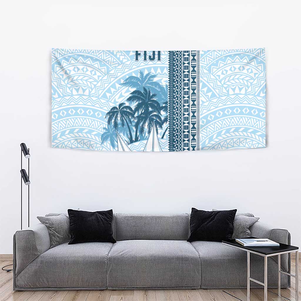 Fiji Regatta Tapestry Palm Tree Tapa Pattern - Polynesian Pride