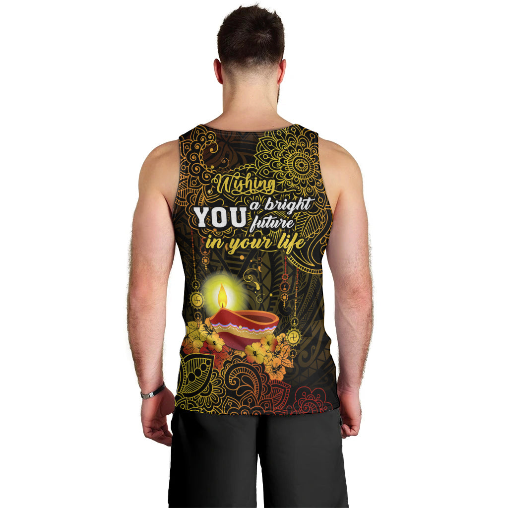 happy-diwali-festival-men-tank-top-diya-lamp-hibiscus-polynesian-pattern
