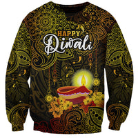 personalized-happy-diwali-festival-sweatshirt-diya-lamp-hibiscus-polynesian-pattern