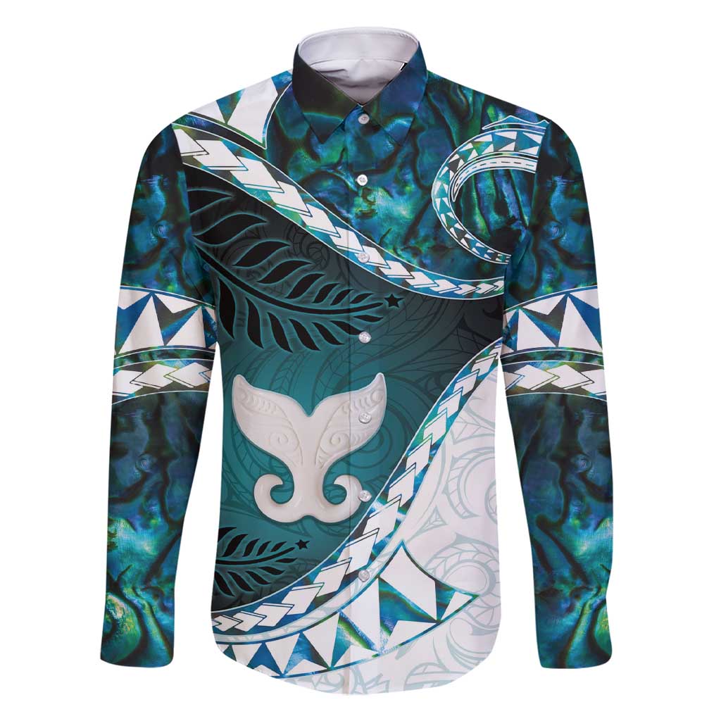 Aotearoa New Zealand Family Matching Short Sleeve Bodycon Dress and Hawaiian Shirt Maori Wera Paua Shell Teal Glitter