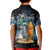 Personalised Hawaii Halloween Kid Polo Shirt Hallowaiian Skeleton Surf