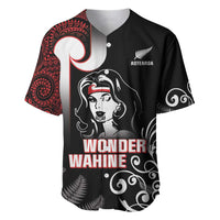 New Zealand Aotearoa Mana Wahine Baseball Jersey LT05 Black - Polynesian Pride