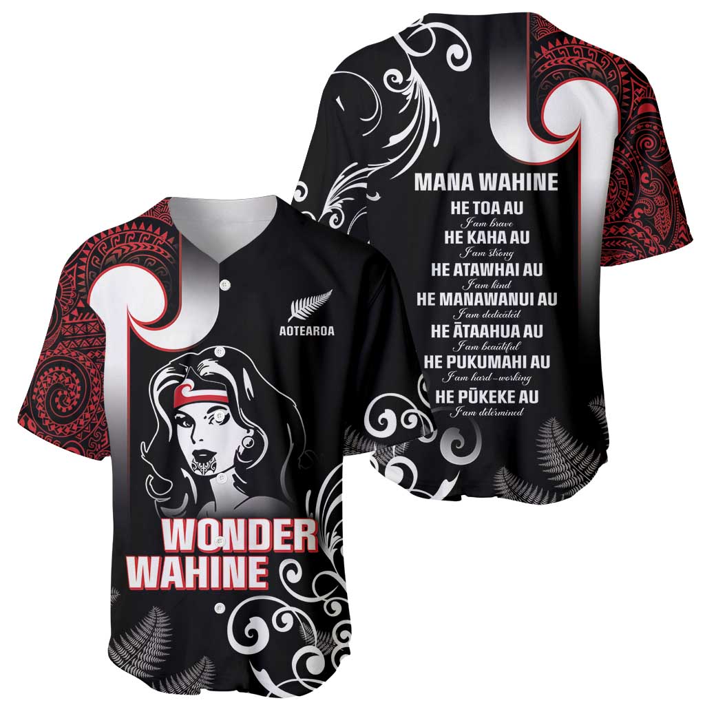 New Zealand Aotearoa Mana Wahine Baseball Jersey LT05 - Polynesian Pride