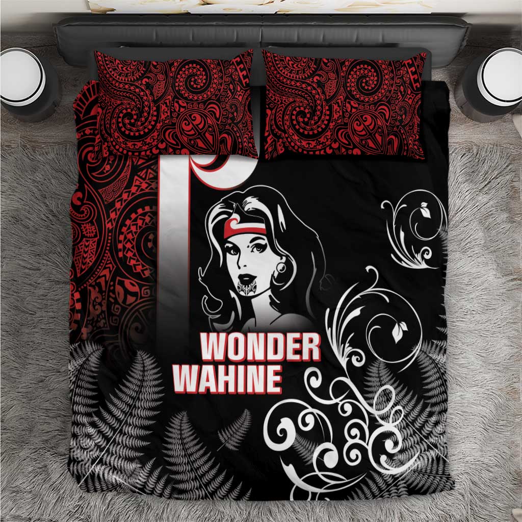 New Zealand Aotearoa Mana Wahine Bedding Set LT05 Black - Polynesian Pride