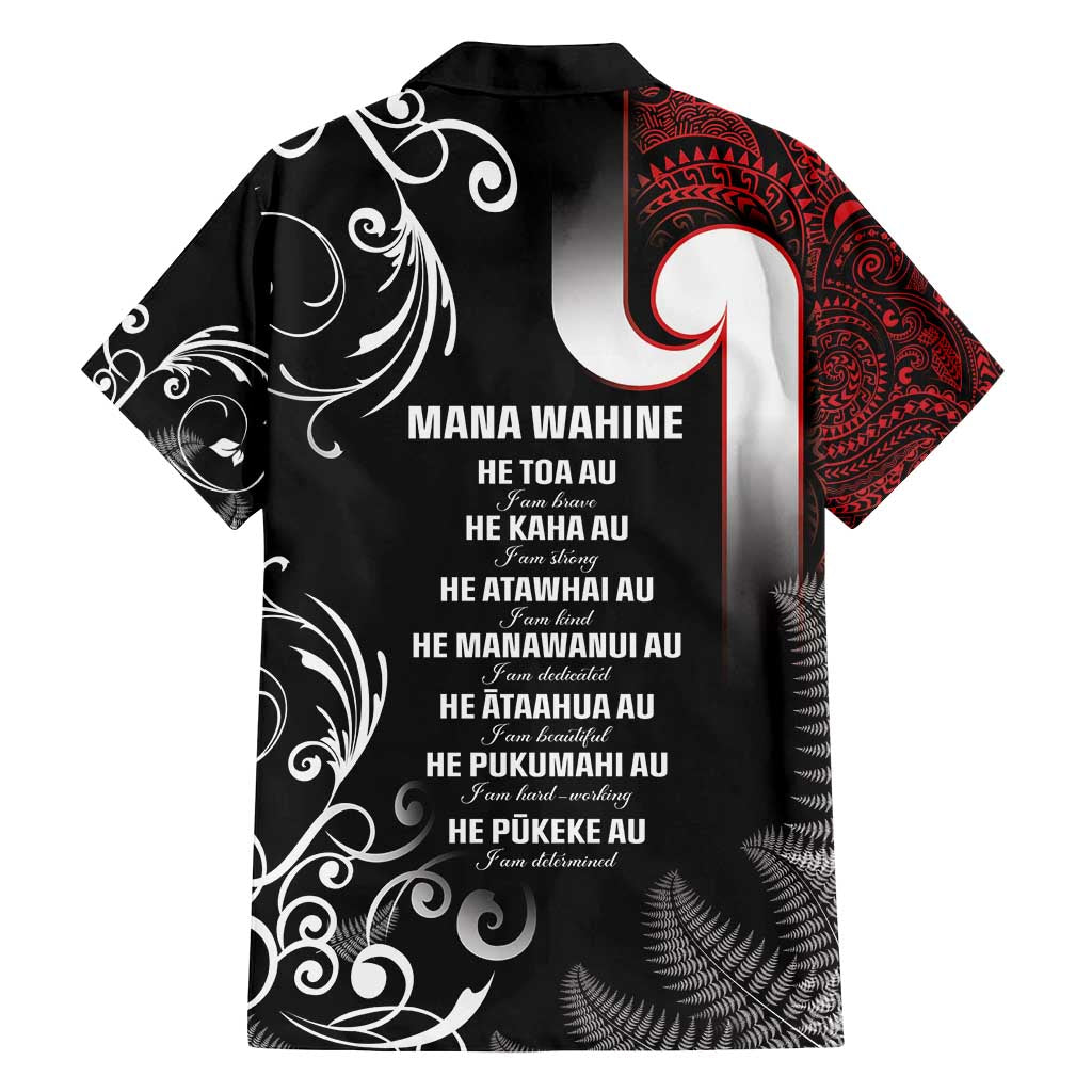 New Zealand Aotearoa Mana Wahine Family Matching Long Sleeve Bodycon Dress and Hawaiian Shirt
