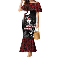 New Zealand Aotearoa Mana Wahine Family Matching Mermaid Dress and Hawaiian Shirt