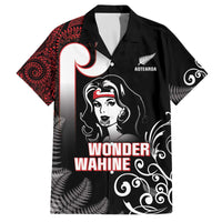 New Zealand Aotearoa Mana Wahine Family Matching Off The Shoulder Long Sleeve Dress and Hawaiian Shirt