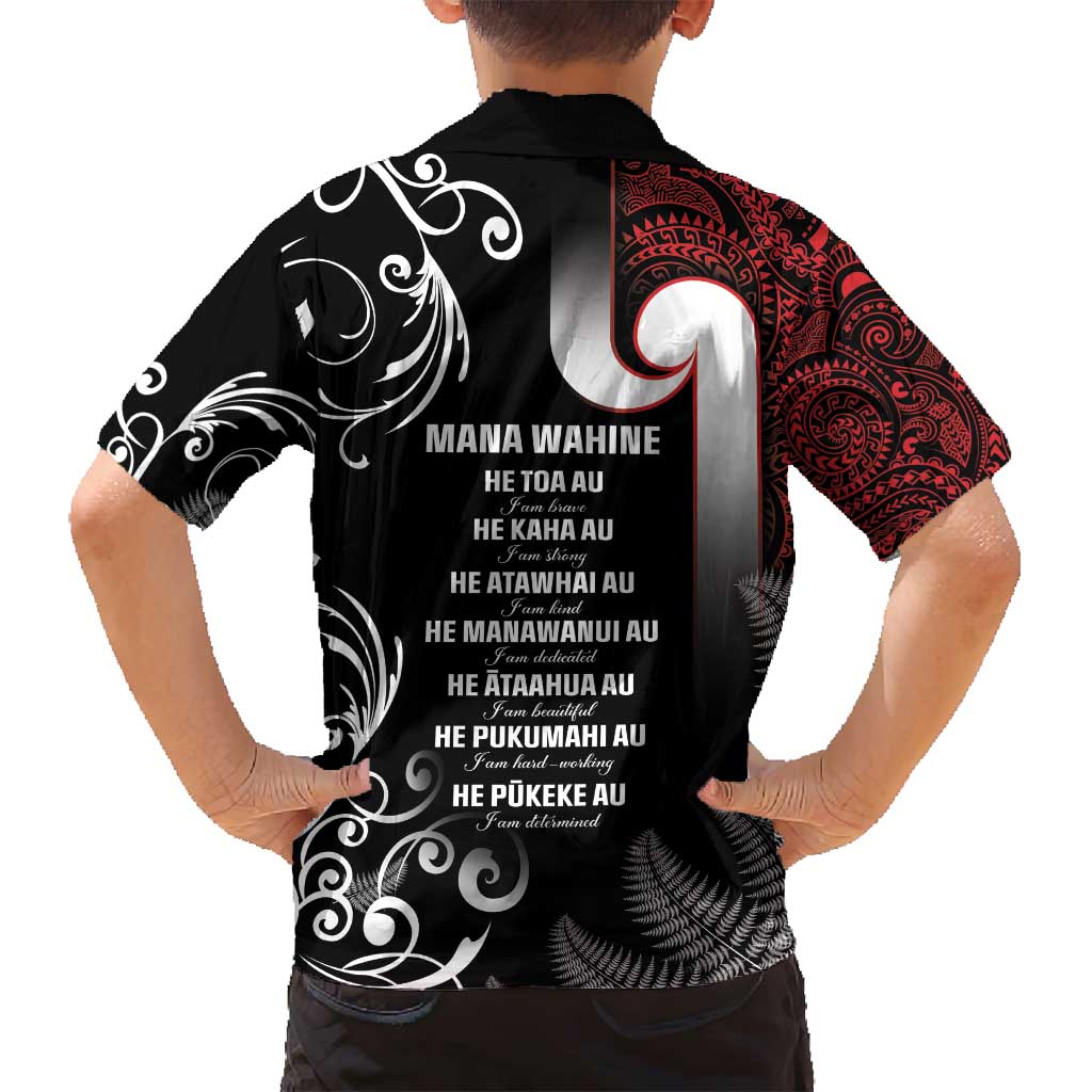 New Zealand Aotearoa Mana Wahine Family Matching Summer Maxi Dress and Hawaiian Shirt LT05 - Polynesian Pride