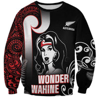 New Zealand Aotearoa Mana Wahine Sweatshirt LT05 Unisex Black - Polynesian Pride