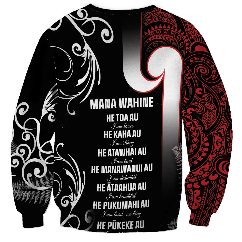 New Zealand Aotearoa Mana Wahine Sweatshirt LT05 - Polynesian Pride