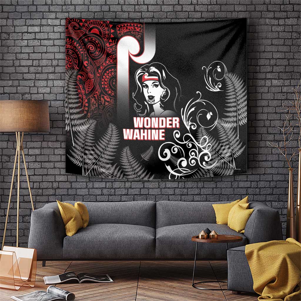 New Zealand Aotearoa Mana Wahine Tapestry LT05 Black - Polynesian Pride