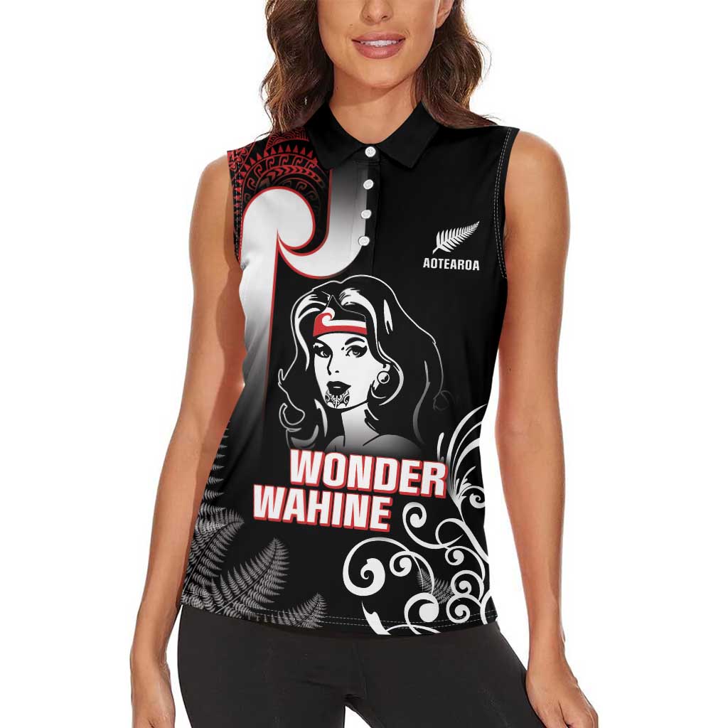 New Zealand Aotearoa Mana Wahine Women Sleeveless Polo Shirt
