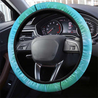 New Zealand Tomtit Steering Wheel Cover Maori Koru With Pohutukawa Galaxy Style - Polynesian Pride