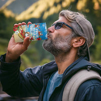 Guam Christmas 4 in 1 Can Cooler Tumbler Felis Pasgua Chilling Santa - Polynesian Pride