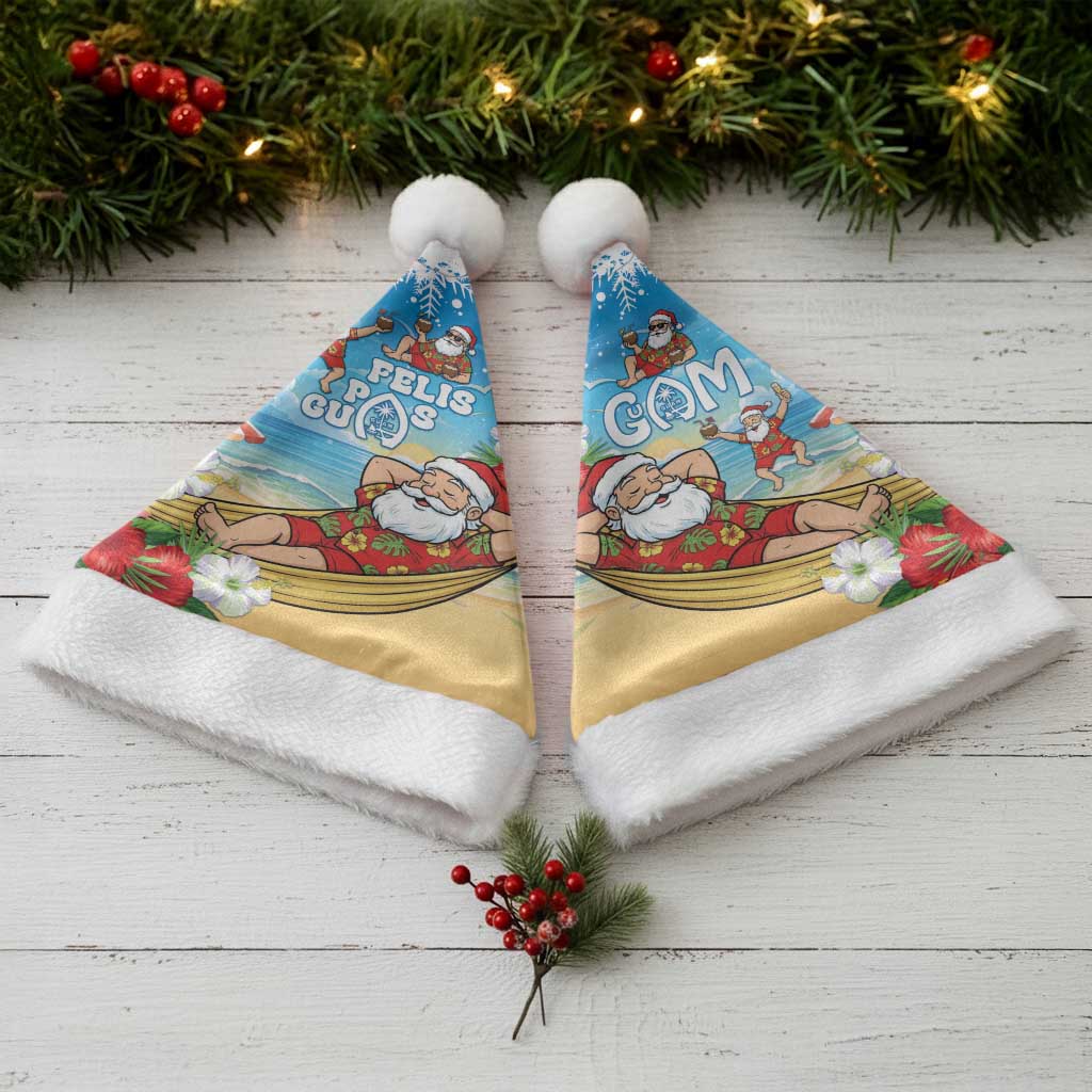 Guam Christmas Santa Hat Felis Pasgua Chilling Santa - Polynesian Pride