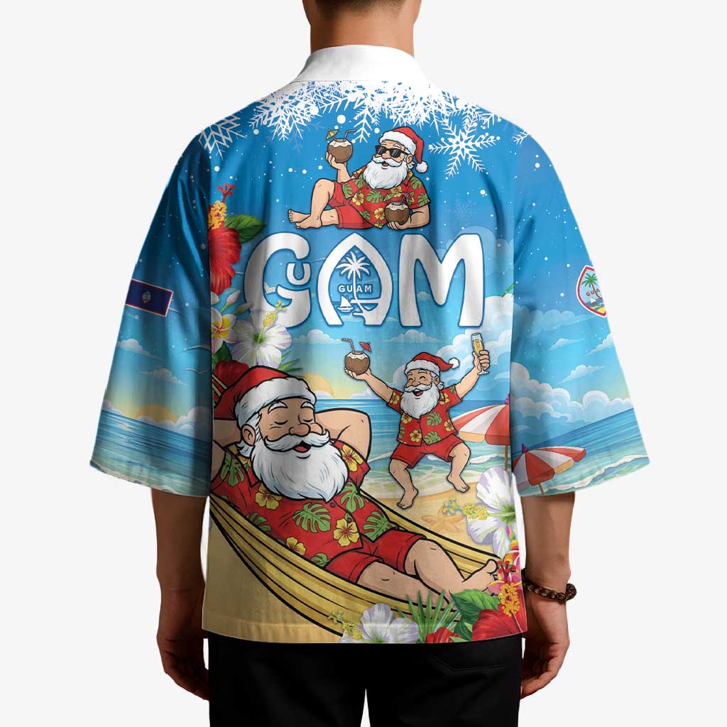 Guam Christmas Kimono Felis Pasgua Chilling Santa - Polynesian Pride