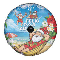 Guam Christmas Spare Tire Cover Felis Pasgua Chilling Santa - Polynesian Pride