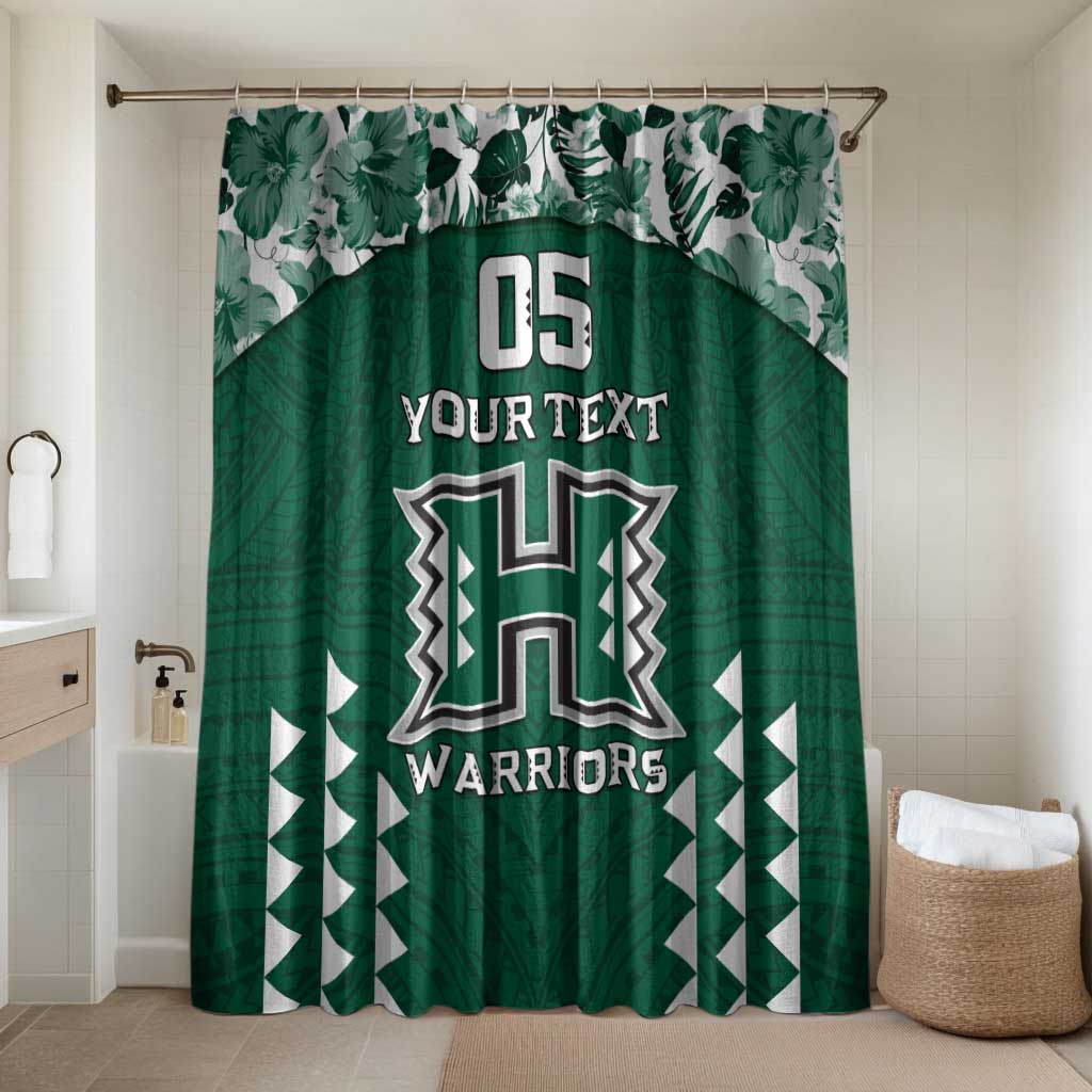 Custom Hawaii Football Bathroom Set Rainbow Warriors Tropical Vibes - Polynesian Pride